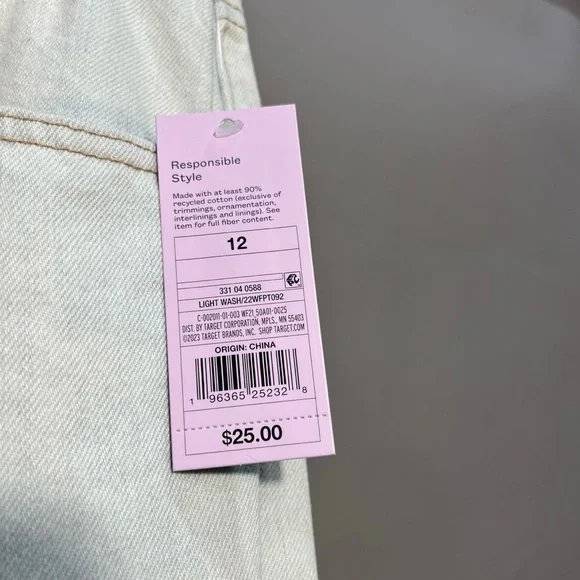 Women's High-Rise 90s Relaxed Straight Jeans - Wild Fable Size 12/30”-NWT - Picture 5 of 9